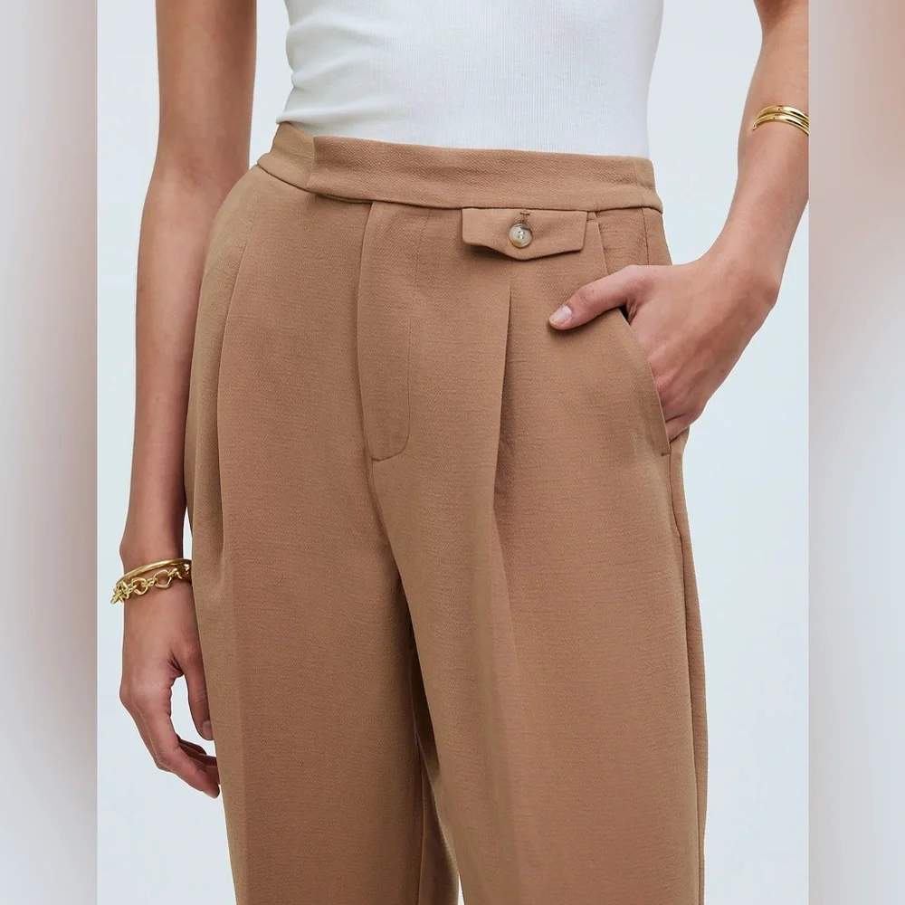 Madewell The Tall Rosedale High-Rise Straight Pant in Crepe - Picture 4 of 11